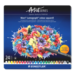 Staedtler Mars® Lumograph® Colour Aquarell 104 - Tin of 24