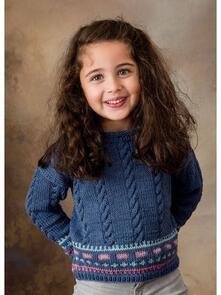 Lana Grossa Pattern / Kit - Cool Wool Big - Childs Pullover (0120)