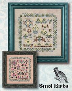 Ink Circles Cross Stitch Chart - Smol Birbs