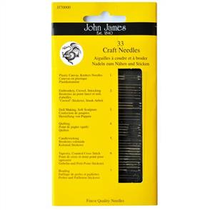 John James Pack of 33 Craft Needles