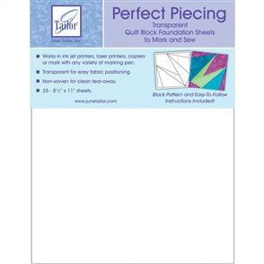 June Tailor Perfect Piecing - Quilt Block Foundation Sheets