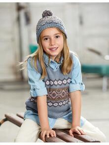 Lana Grossa Pattern / Kit - Cool Wool Big - Childs Slipover (0137)