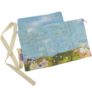 Emma Ball Felted Sheep Circular Needle Wrap Case