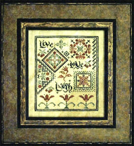 La-D-Da Cross Stitch Chart - Live Laugh Love