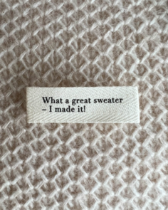 Petite Knit Label - What a great sweater - I made it! (Small)