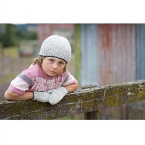 Lisa F Little Cupcakes LC18 Copper Beanie and Mittens - Knitting Pattern / Kit