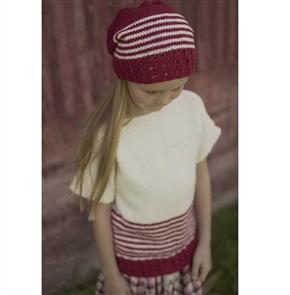 Lisa F Little Cupcakes LC34 Scarlet Rose Top and Hat - Knitting Pattern / Kit