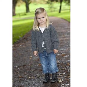 Lisa F Little Cupcakes LF09 Leaf Detail Cardigan - Knitting Pattern / Kit
