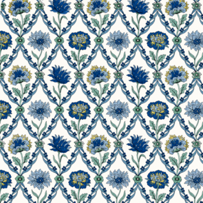 Liberty Summer House - Kew Trellis Blue/White