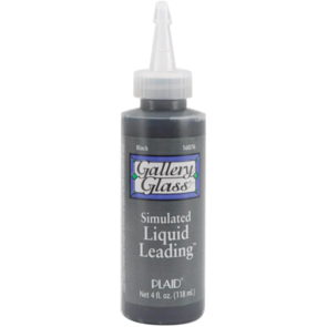 FolkArt Gallery Glass - Liquid Leading Black 118Ml/4oz