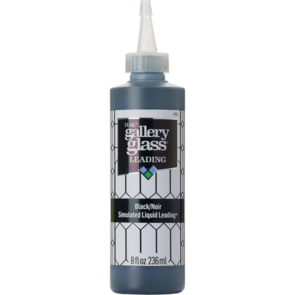 FolkArt Gallery Glass - Liquid Leading Black 236Ml/8oz