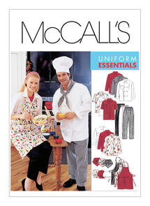 McCalls Pattern 2233 Misses' and Men's Jacket, Shirt, Apron, Pull-On Pants