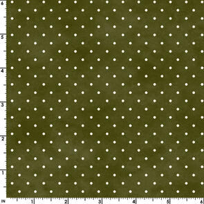 Maywood Basics Classic Dot Olive Green 1/4" Apart (Gtp)