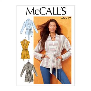 McCalls Pattern 7912 Misses' Top and Pants