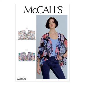 McCalls Pattern 8000 Misses' Tops
