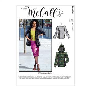 McCalls Pattern 8054 #Charlie - Misses'/Men's Tops and Hoodies