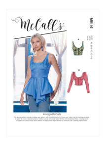 McCalls Pattern 8116 #Indigo - Misses' Tops