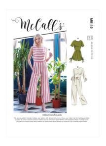 McCalls Pattern 8119 #Marlow - Misses' Romper, Jumpsuits & Belt