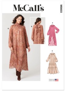 McCalls Sewing Pattern Misses' Dress with Hemline Variations M8603