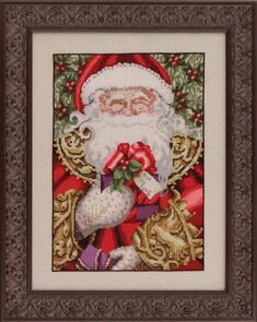 Mirabilia Cross Stitch Chart & Bead Pack - Santa