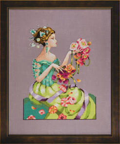 Mirabilia Cross Stitch Pattern + Bead Pack - Lavender Mist