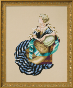 Mirabilia Cross Stitch Pattern & Bead Kit - Portrait of Lady M