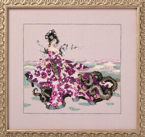 Mirabilia Cross Stitch Chart, Waterlilles & Bead Pack - The Serpent Queen