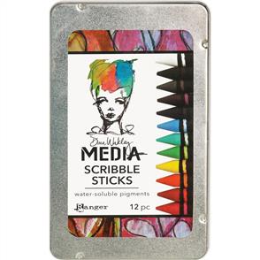 Ranger Ink Dina Wakley Media Scribble Sticks 12/Pkg