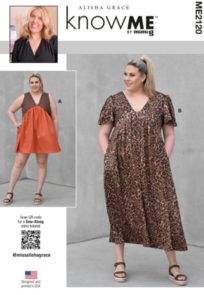 McCalls Know Me Sewing Pattern Misses' Dress with Sleeve and Length Variations ME2120