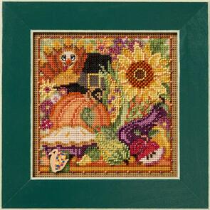 Mill Hill Buttons & Beads Cross Stitch Kit - Autumn Series - Fall Collage