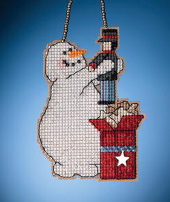 Mill Hill Snow Fun Charmed Ornaments - Wishing Snowman