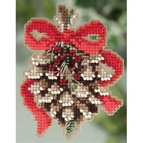 Mill Hill Beaded Cross Stitch Kit - Pinecone