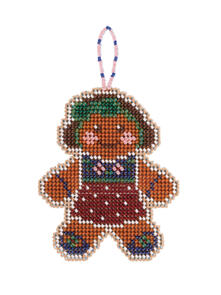 Mill Hill Cross Stitch Bead Kit: Beaded Holiday - Gingerbread Lass