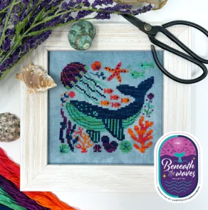 Tiny Modernist Cross Stitch Cross Stitch Chart - Midnight Ocean