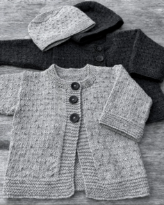 The Kiwi Stitch & Knit Co Mika Petite Cardigan & Hat - Knitting Pattern / Kit