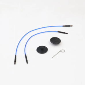 Knitpro Mini Interchangeable Blue Nylon Cable Set - 13cm & 17cm