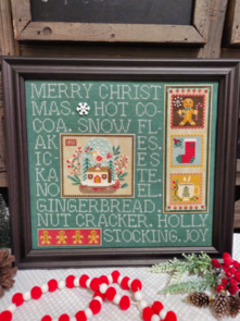 Assorted Cross Stitch Charts Quaint Rose Needlearts - Retro Christmas