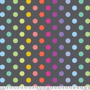 Free Spirit Tula Pink - True Colors || Disco Poms - Shadow (Minky)