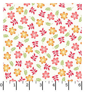 Maywood Make Yourself At Home - Friendly Flowers Soft White/Pink