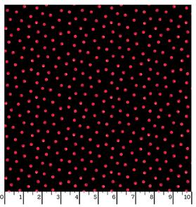 Maywood Poinsettia & Pine | Christmas Holly Berry Dots Black