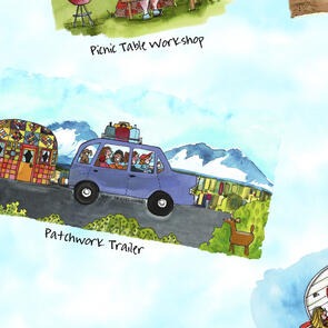 Maywood Quilter'S Road Trip (Digital) Qrt Scenic Multi