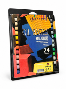 Mungyo Gallery Oil Pastels Basic Colours, Pack of 24 (Old Packaging)