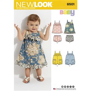 New Look Pattern 6501 Babies' Dress and Romper