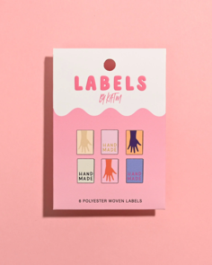 KATM Woven Labels - Metallic Mini Hands