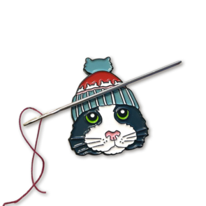 Emma Ball Black & White Cat Needle Minder