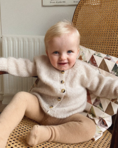 Petite Knit Novice Cardigan Mini - Mohair Edition - Knitting Pattern / Kit
