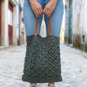 Hoooked RibbonXL Solid : Puglia Bag - Dried Herb