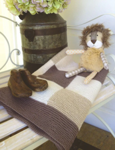 Touch Yarns Pattern 045 Patchwork Baby Blanket