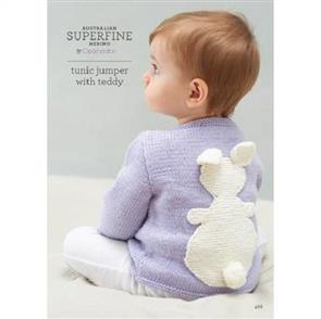 Patons Knitting Pattern 468 - Tunic Jumper with Teddy