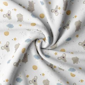 Domotex 100% Cotton - 115gsm Sleepy Koala Blue
